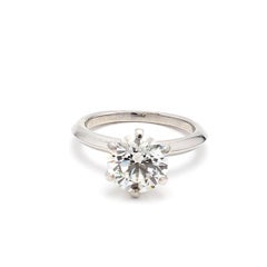 Tiffany & Co 3.03 Carat Round Brilliant I VS1 Diamond Platinum Engagement Ring