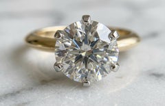 Tiffany & Co. 3.07 Carat Round Brilliant Diamond Solitaire Engagement Ring