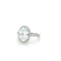 Tiffany & Co., 3.08 Carat Oval Diamond Soleste Engagement Ring