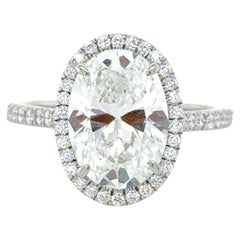 Tiffany & Co., Verlobungsring Soleste, 3,08 Karat ovaler Diamant, Soleste