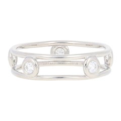 Tiffany & Co .30 Carat Diamonds by the Yard Band Ring, 950 Platinum Elsa Peretti