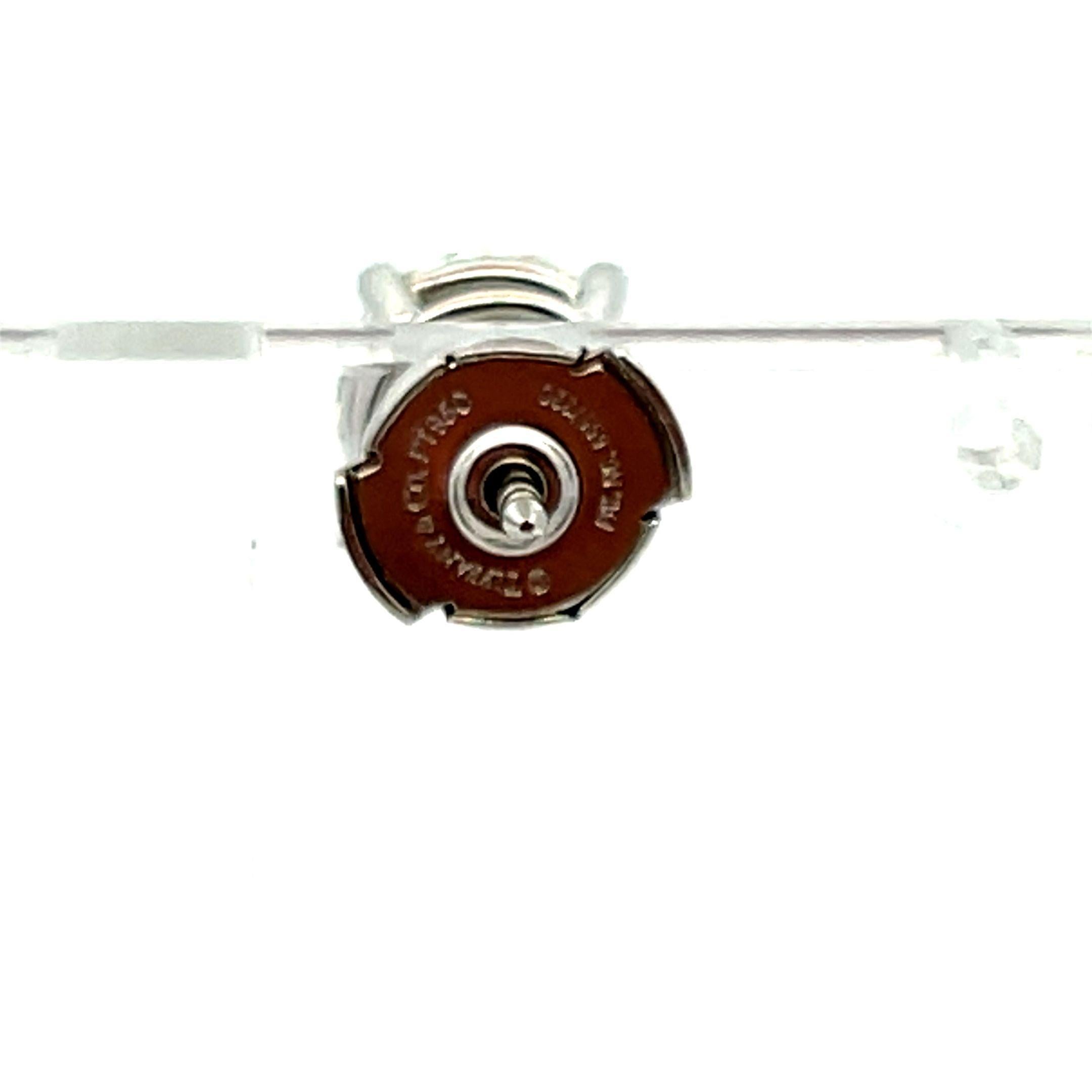 Tiffany & Co 3.12 Carat H-VS1 Diamonds Platinum Stud Earrings For Sale 1