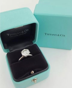 Tiffany & Co., 3.15 Carat Round Brilliant Cut Diamond Engagement Ring