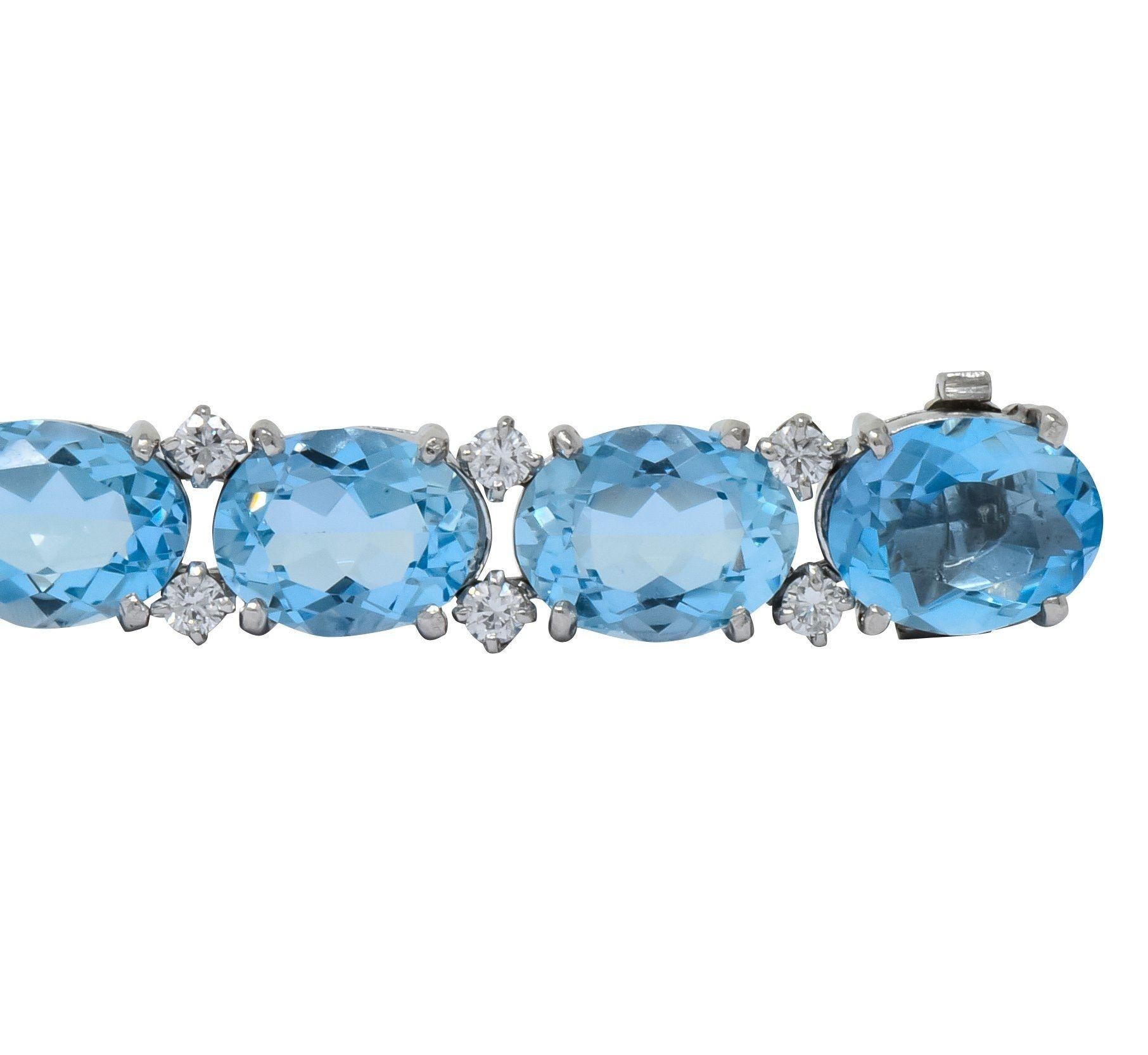aquamarine tiffany bracelet