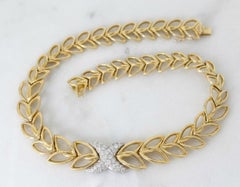 Collar gargantilla de diamantes de 3,25 quilates en oro amarillo de 18 quilates Tiffany & Co.