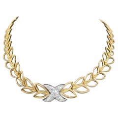 Collar gargantilla de diamantes de 3,25 quilates en oro amarillo de 18 quilates Tiffany & Co.