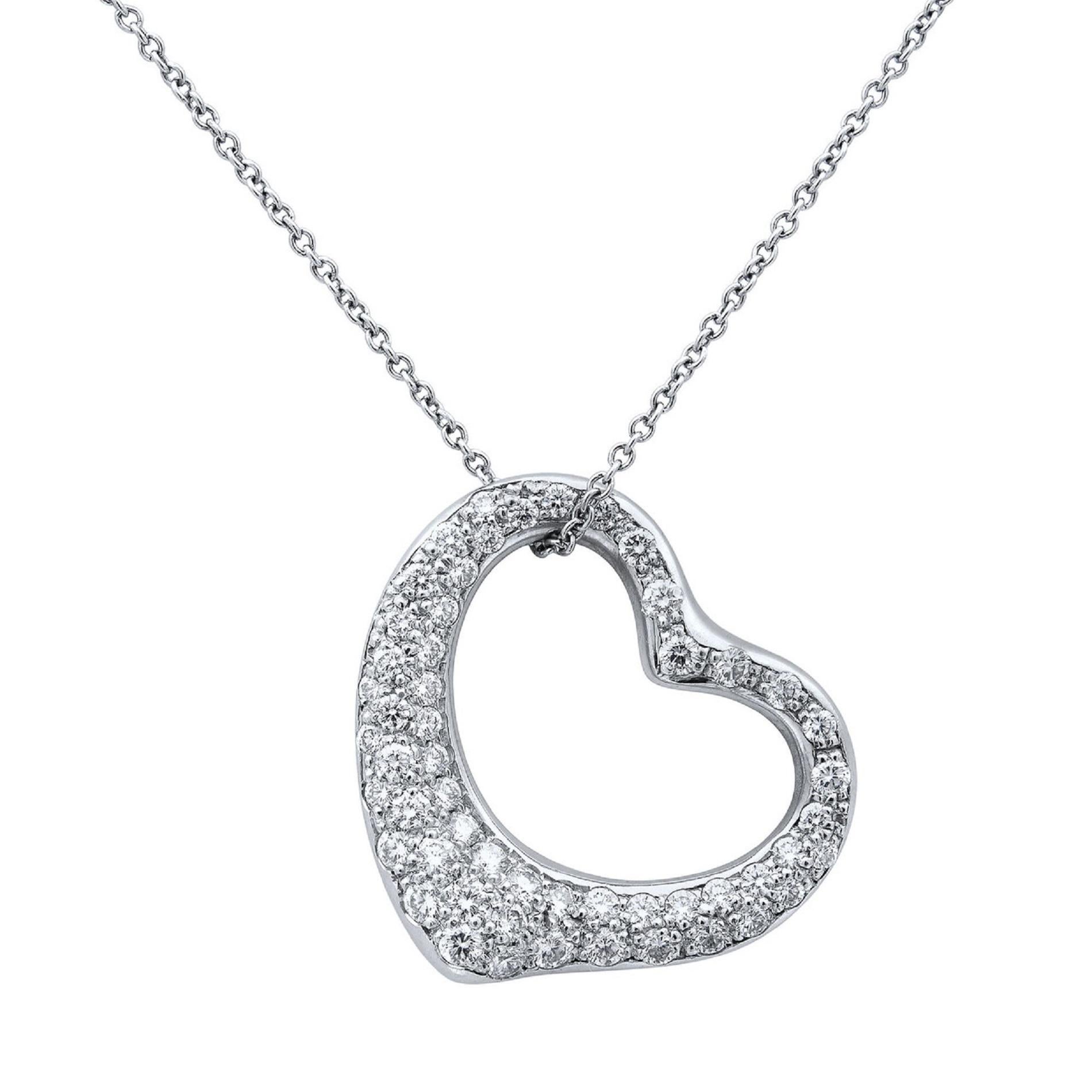 tiffany heart necklace with diamond