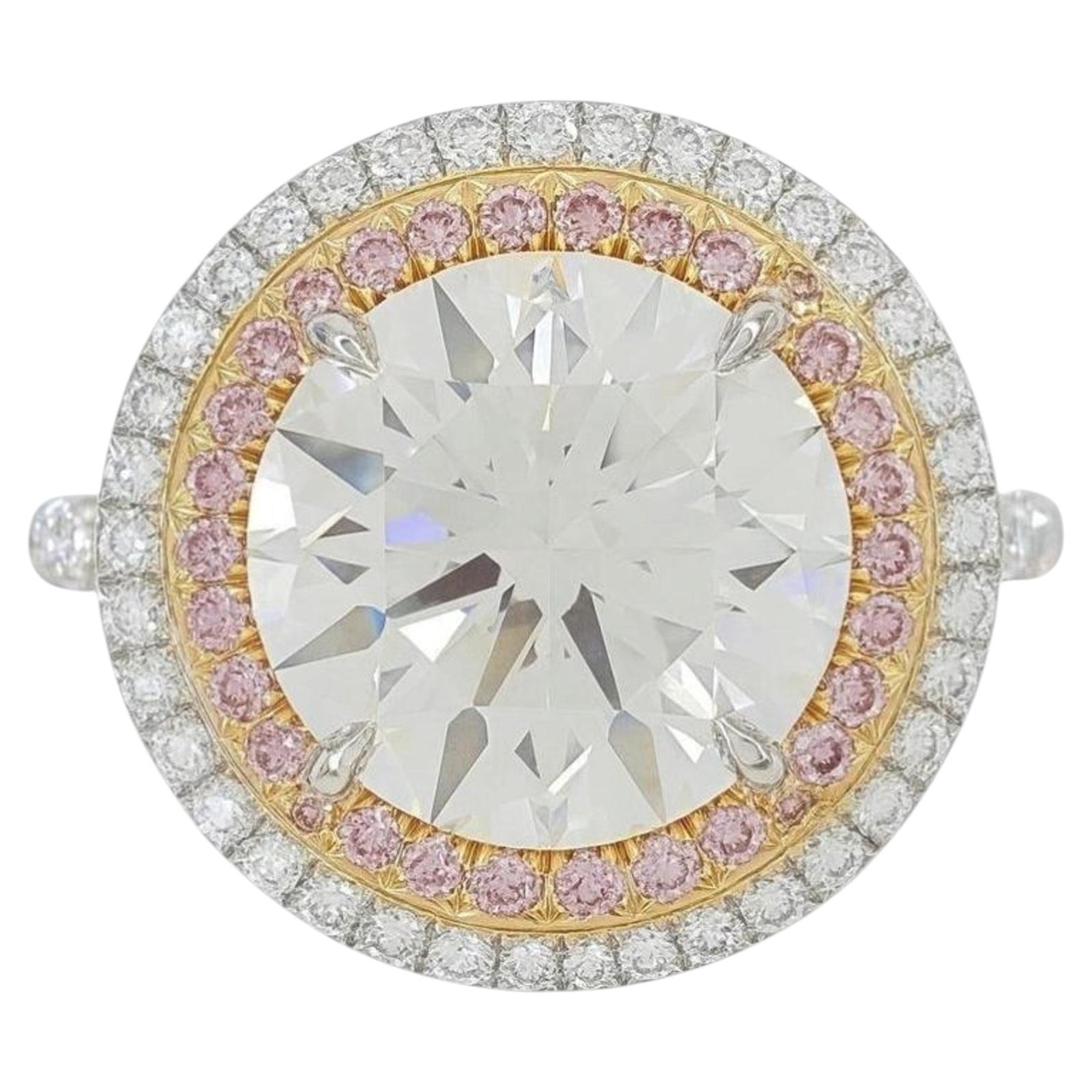 Tiffany & Co. 3.54 Carat Soleste Round Brilliant Cut Diamond Ring