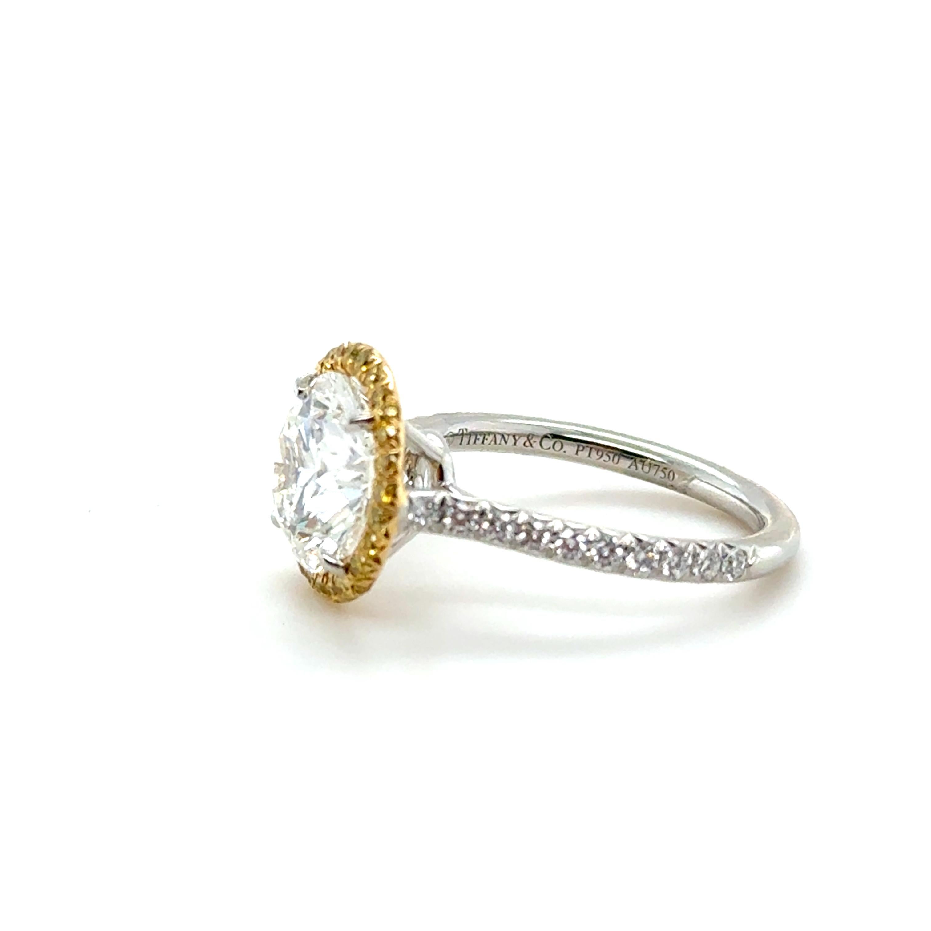 Tiffany & Co., 3.55 Carat Round Brilliant Cut Diamond 