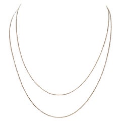 Tiffany & Co. 36" Chain Ball Bead Link 18k Rose Gold Rare Necklace