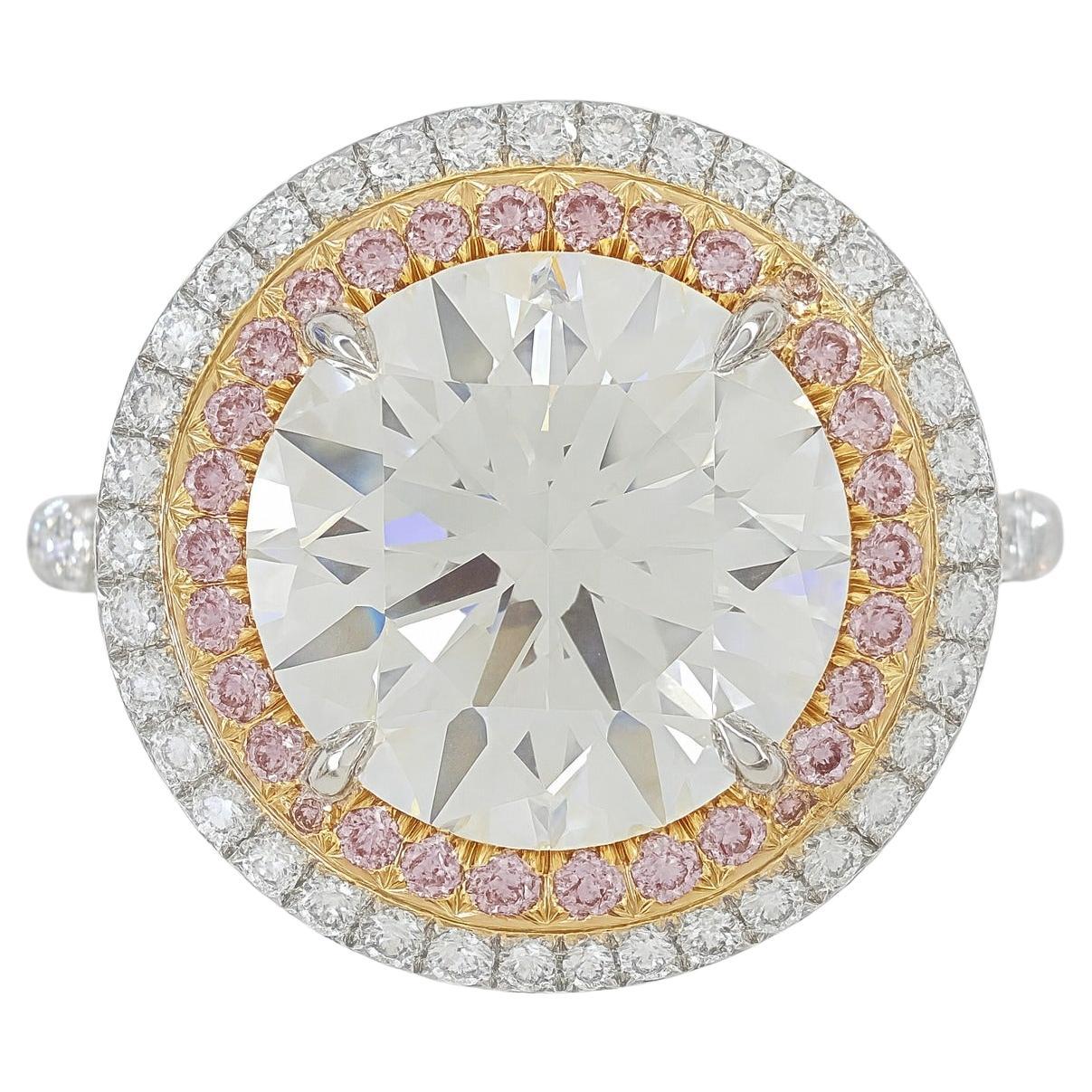 Tiffany & Co. Bague à diamant Soleste de 3,66 carats à taille ronde et brillante en vente