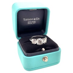 Tiffany & Co., 3.80 Carats Three Stone Diamond Engagement Ring