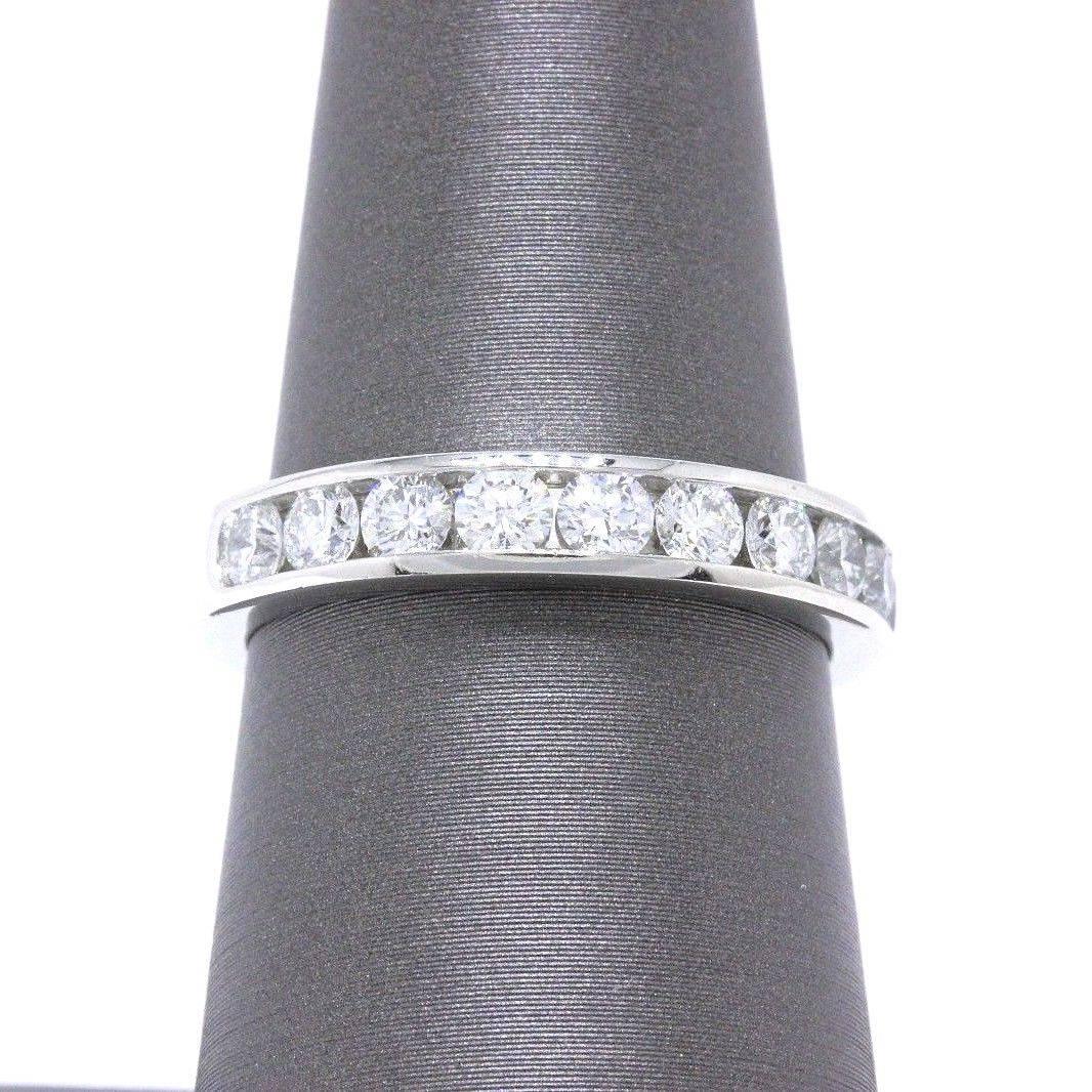 Tiffany & Co. 3.9 MM Round Brilliant 0.81 TCW Diamond Wedding Band in Platinum  1