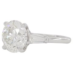 Tiffany & Co. 3.91 Ct. Round Brilliant Cut Diamond Engagement Ring