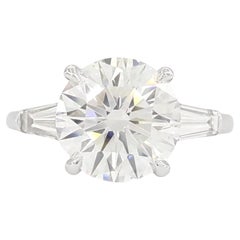 Tiffany & Co. 3.91 Karat. Runder Brillantschliff Diamant Verlobungsring