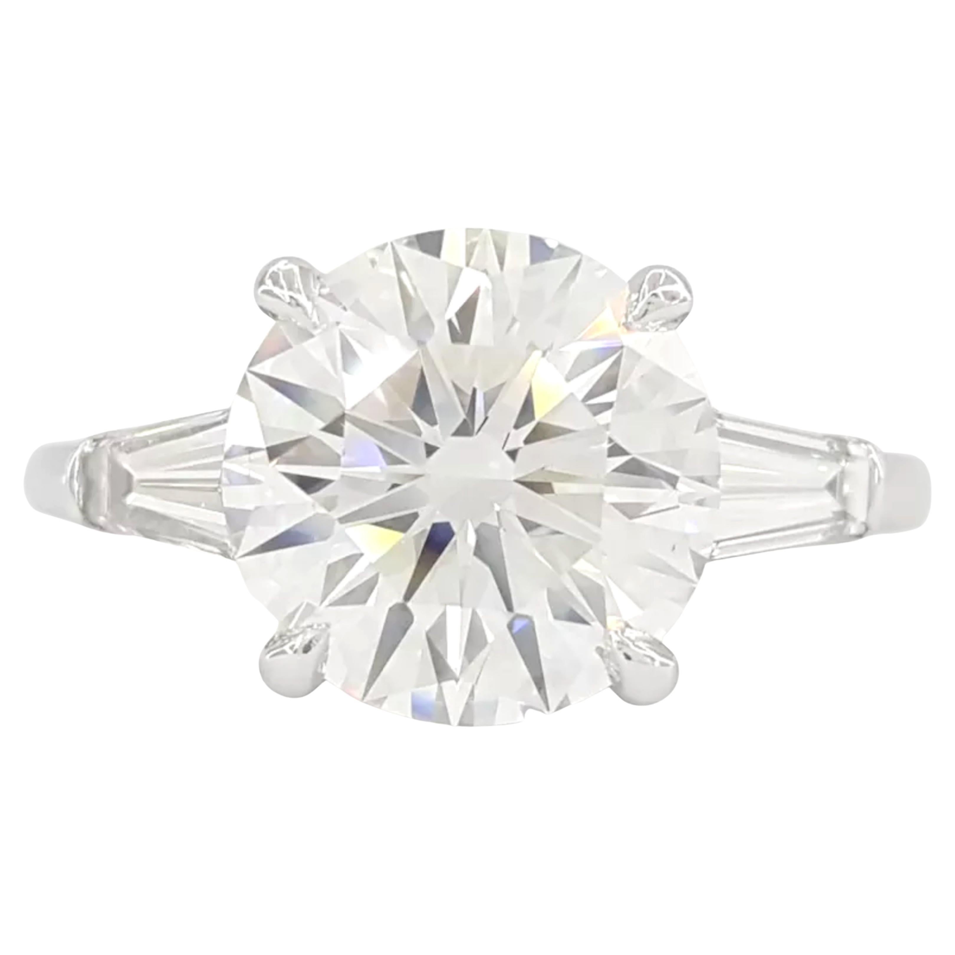 Tiffany & Co. 3.91 Ct. Round Brilliant Cut Diamond Engagement Ring