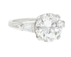 Tiffany & Co. 3.94 Carats Round Brilliant Diamond Platinum Engagement Ring GIA