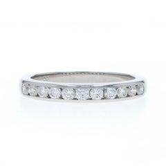 Tiffany & Co. 3mm Diamond Channel Band - 950 Round .54ctw Wedding Ring