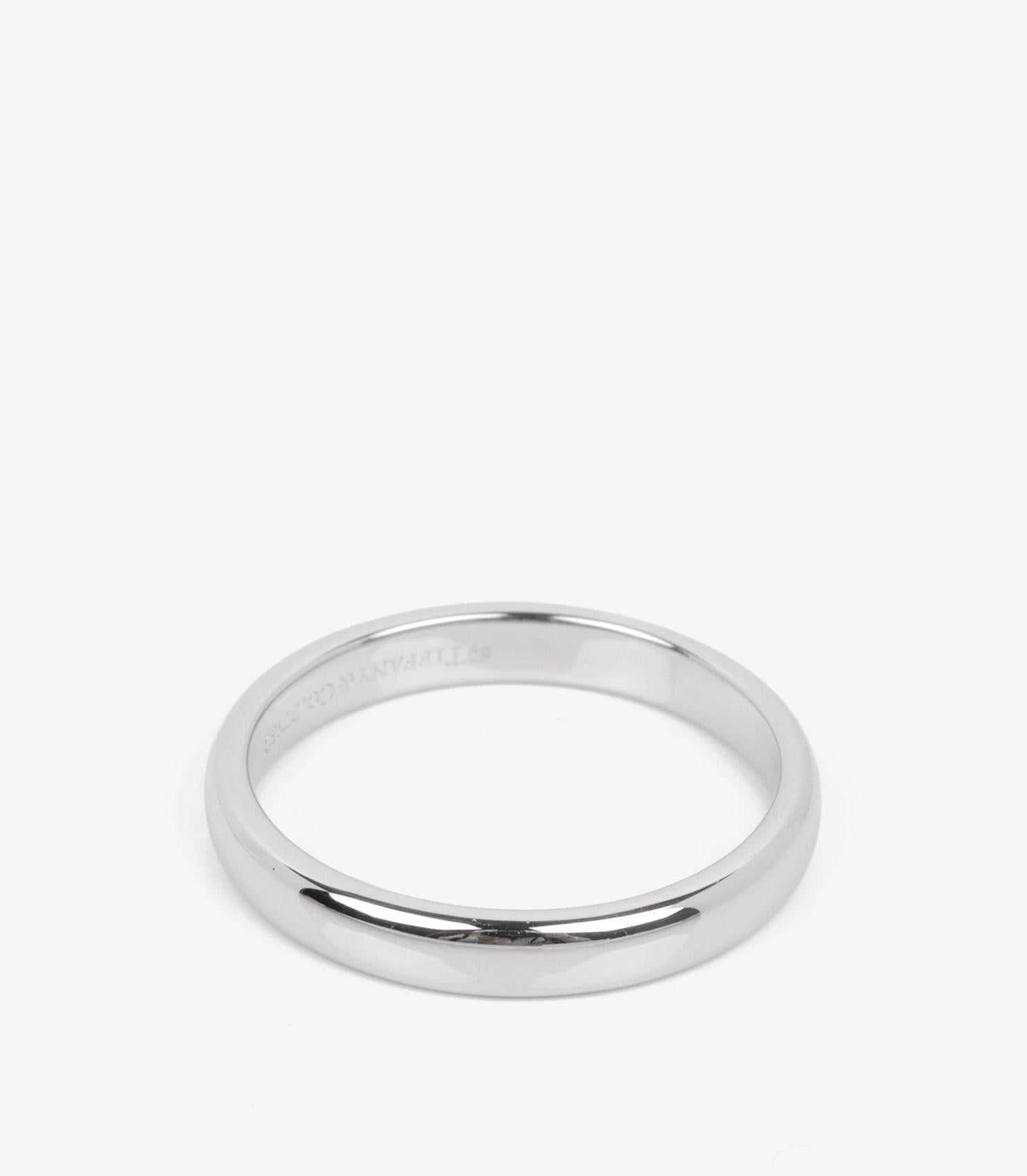 Tiffany & Co. 3mm Platinum Wedding Band Ring

Product Details
Xupes Ref: COMJ786
Brand: Tiffany & Co.
Model: Wedding Band
Type: Ring
RRP: £1,300
Accompanied By: Tiffany & Co. Box  
Material(s): Platinum
UK Ring Size: L
EU Ring Size: 51
US Ring Size: