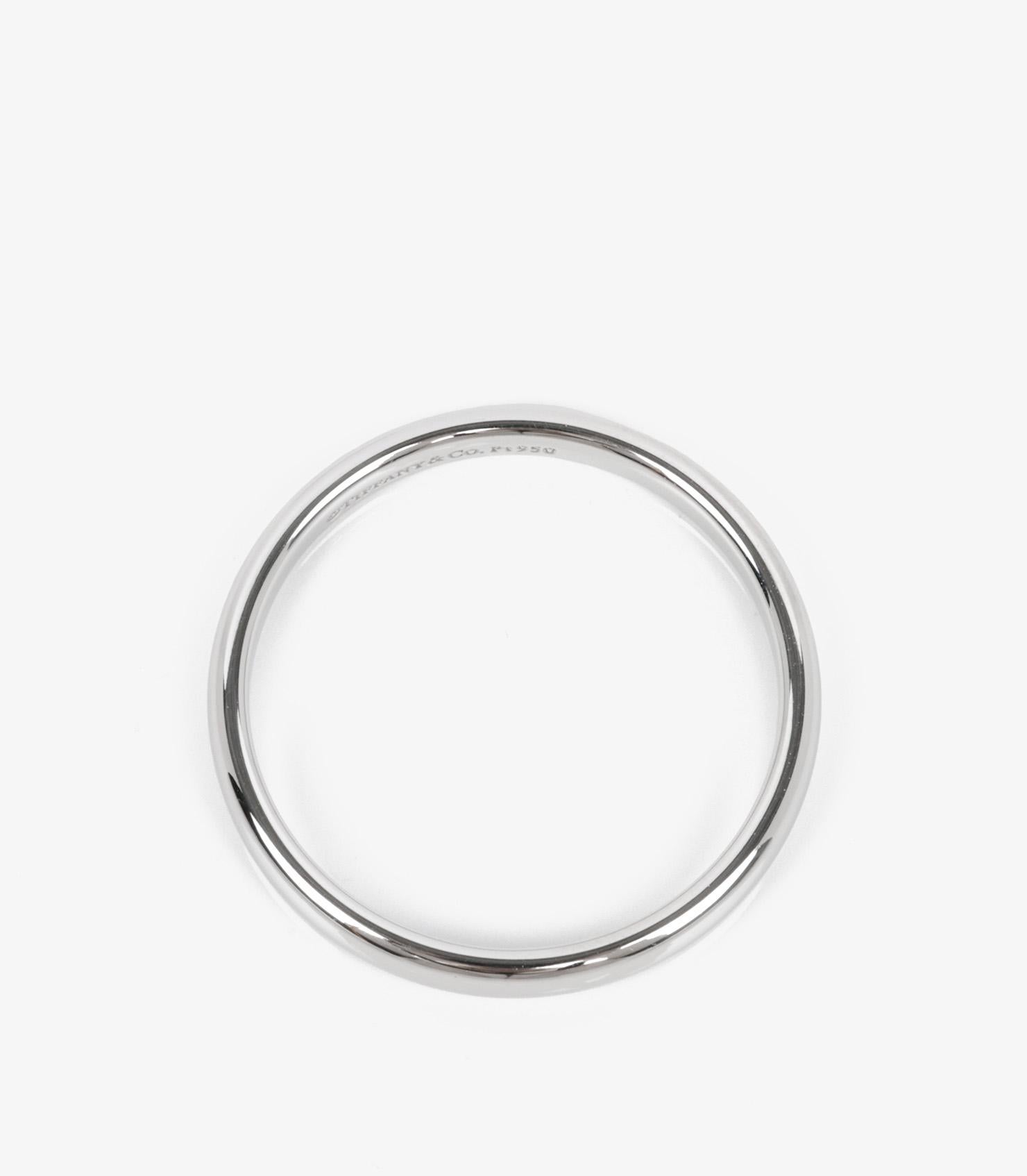 Femenino o masculino Tiffany & Co. 3mm Platinum Wedding Band Ring en venta
