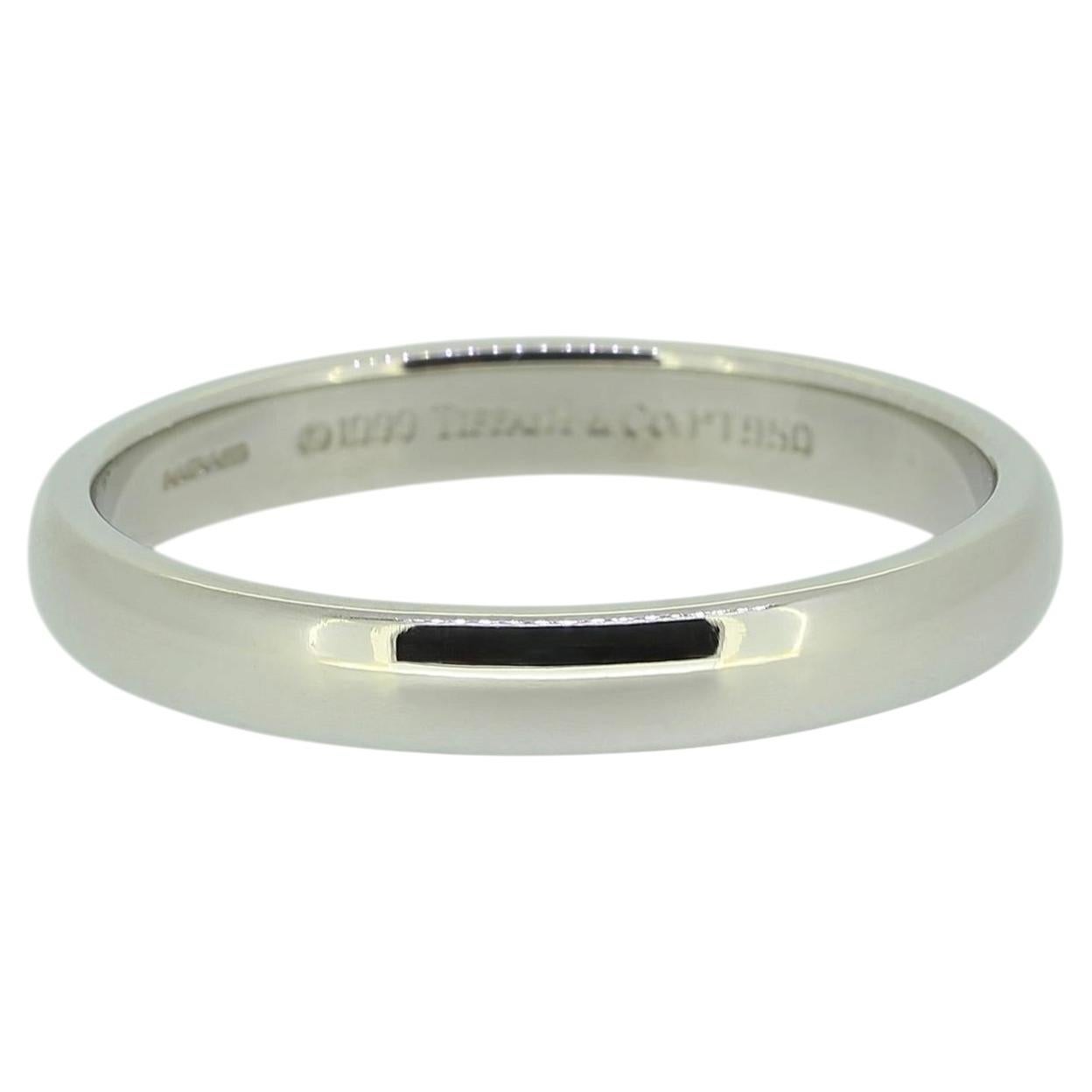 Tiffany & Co. 3mm Wedding Band Ring For Sale