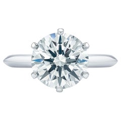 Tiffany & Co. 4 CARAT TIFFANY & CO. ROUND BRILLIANT DIAMOND RING