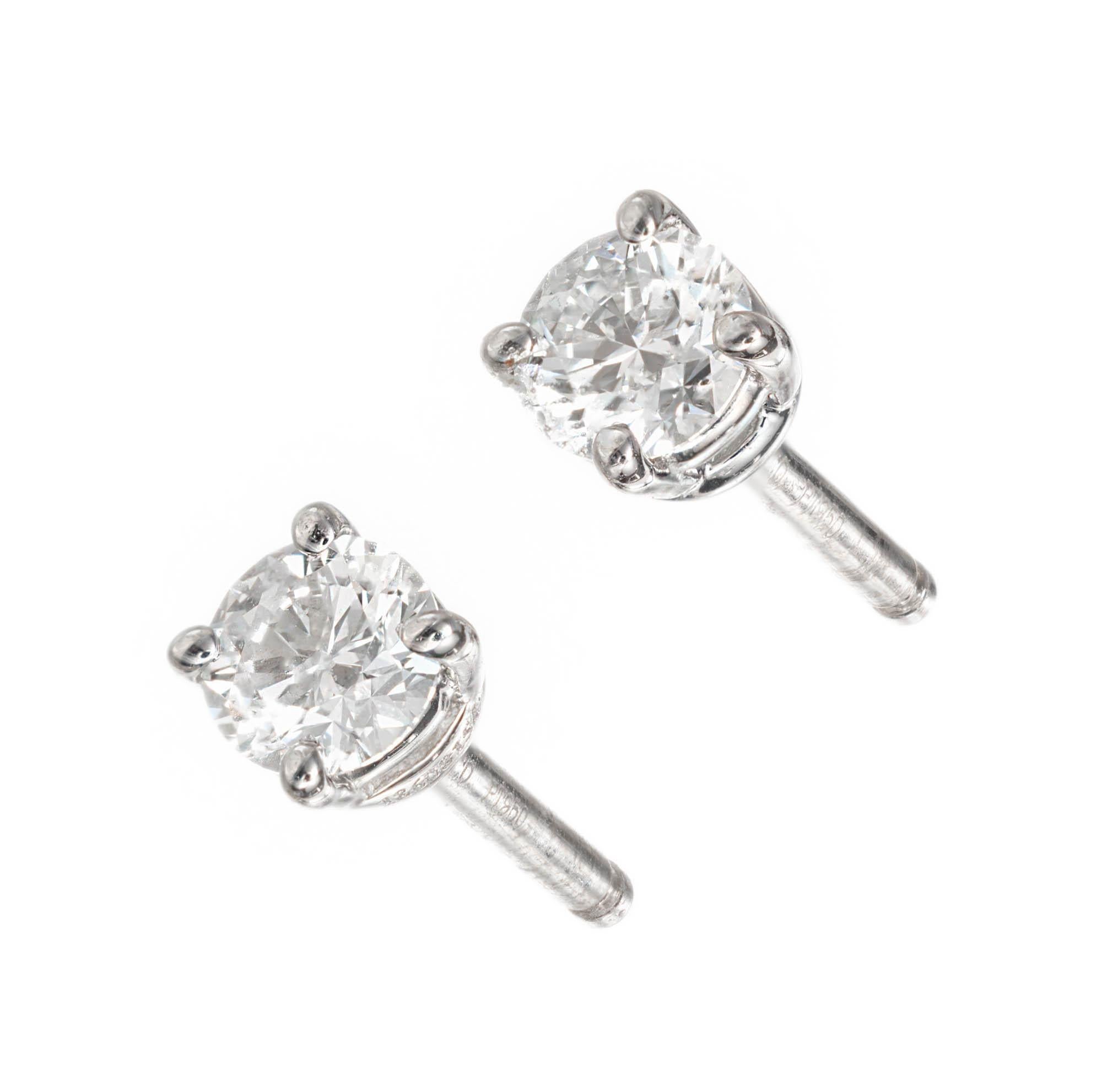 TIFFANY & CO. Diamond Yellow Gold 'X' Earrings | Diamond earrings studs,  Gold jewelry fashion, Halo earrings studs