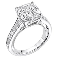 Tiffany & Co. 4.01 CT D/IF Legacy Cushion Diamond Platinum Ring Box/Papers