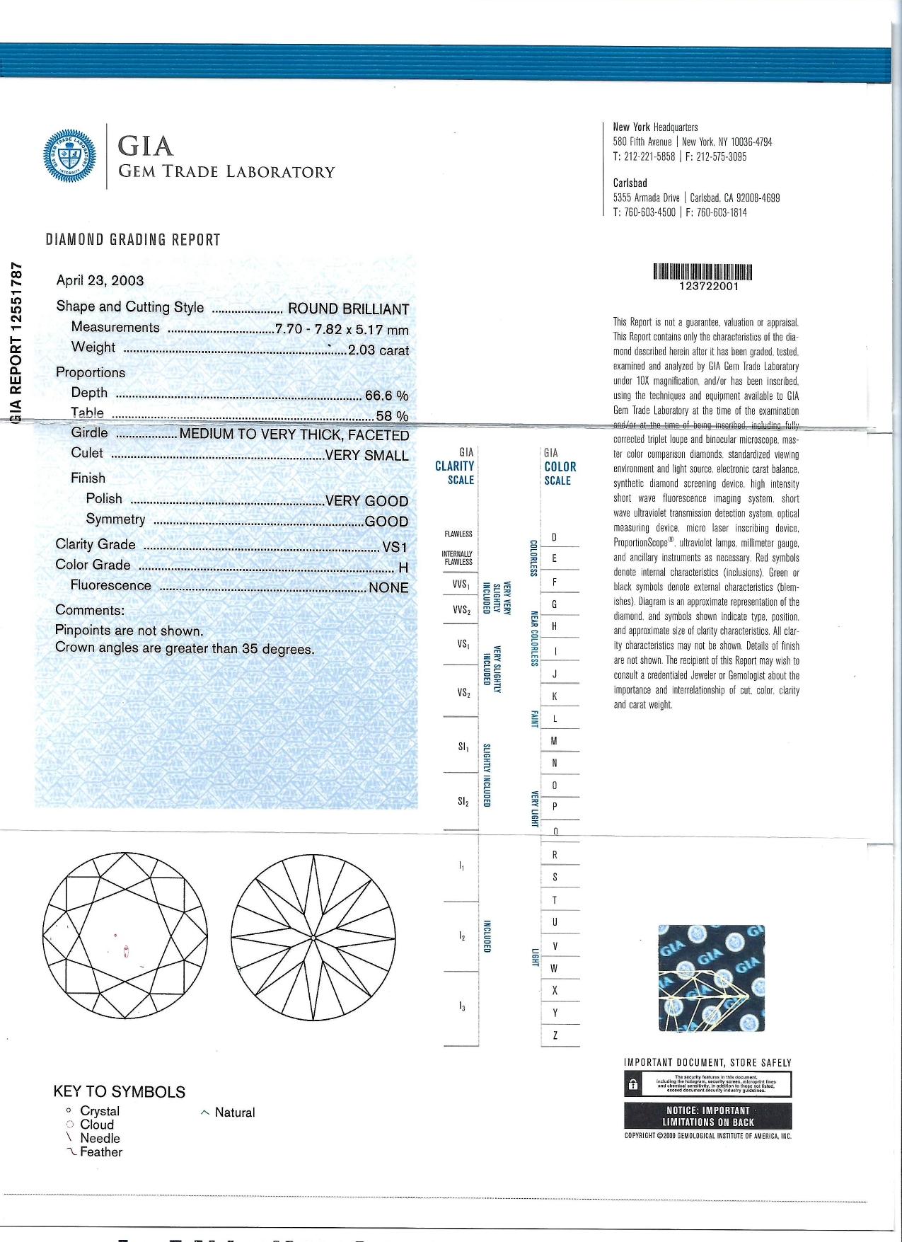 Tiffany & Co. 4,08ct GIA Orecchini con diamanti tondi brillanti naturali in platino in vendita 1