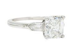 Tiffany & Co. 4.28 Carats Asscher Diamond Platinum Engagement Ring