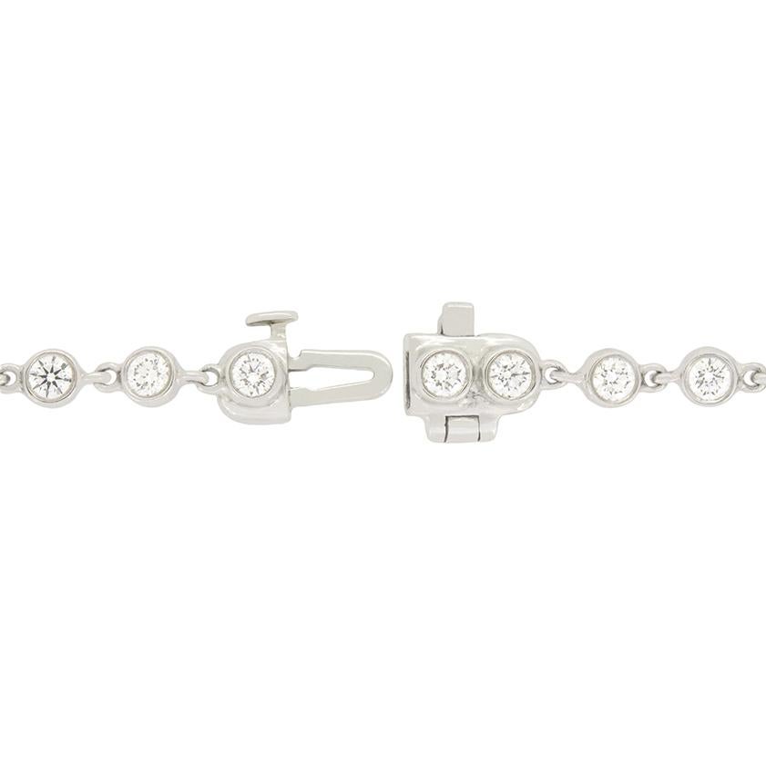 Collar de línea de diamantes de 4,32 ct Tiffany & Co. Corte brillante en venta