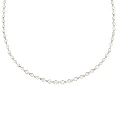 Tiffany & Co. 4.32ct Diamond Line Necklace