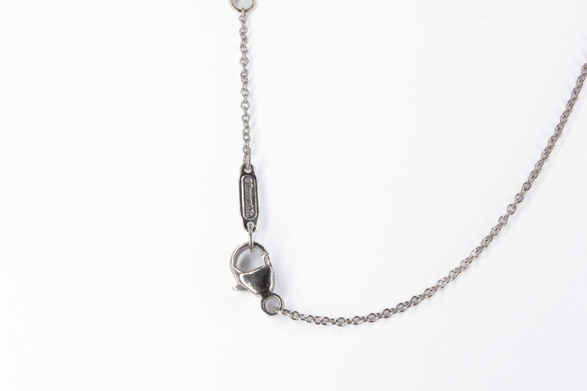 Tiffany & Co. 4.43 Carat GIA G SI1 Diamond Heart Necklace For Sale 1