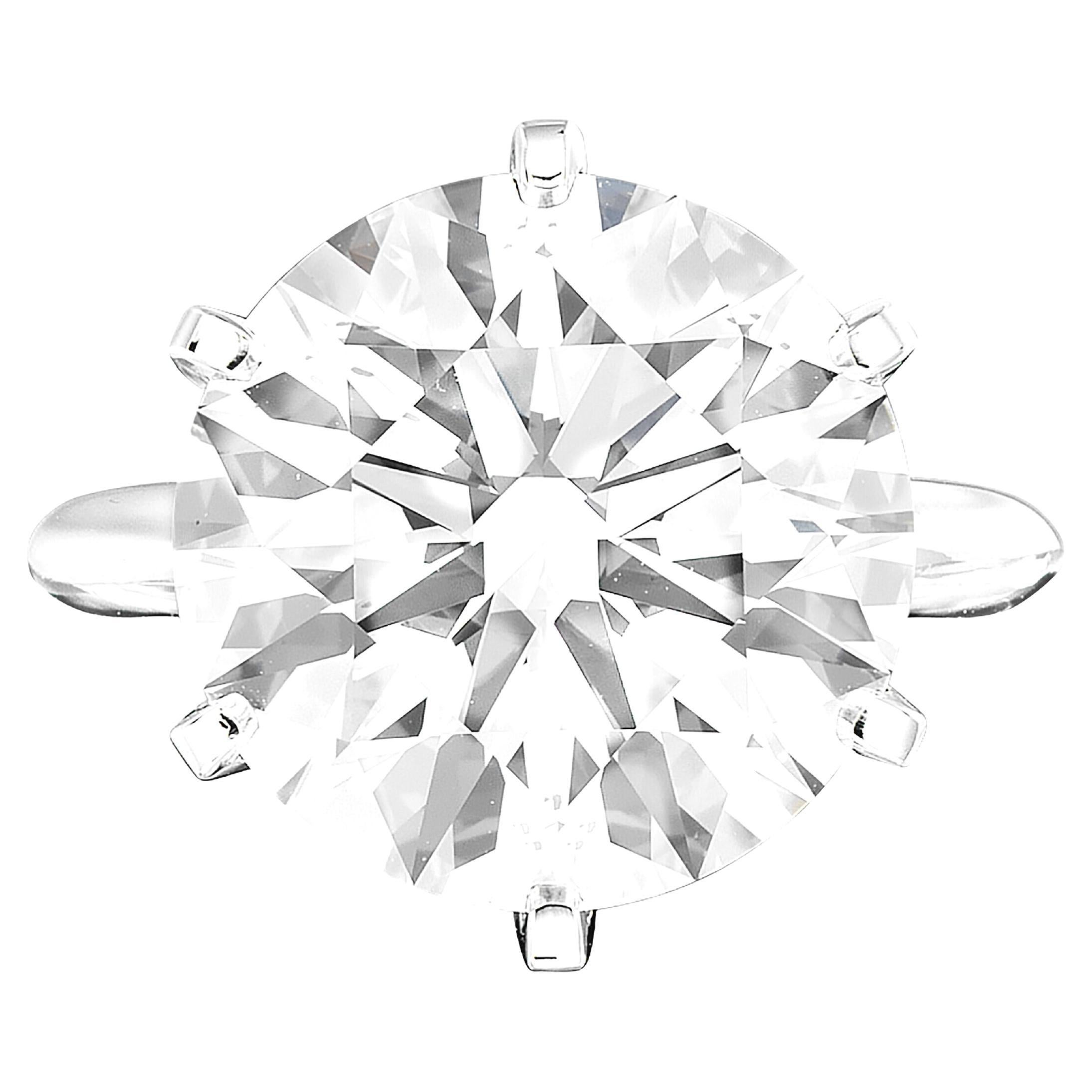 Tiffany & Co. 4.49 qt. Anillo de compromiso de diamantes talla brillante redondo