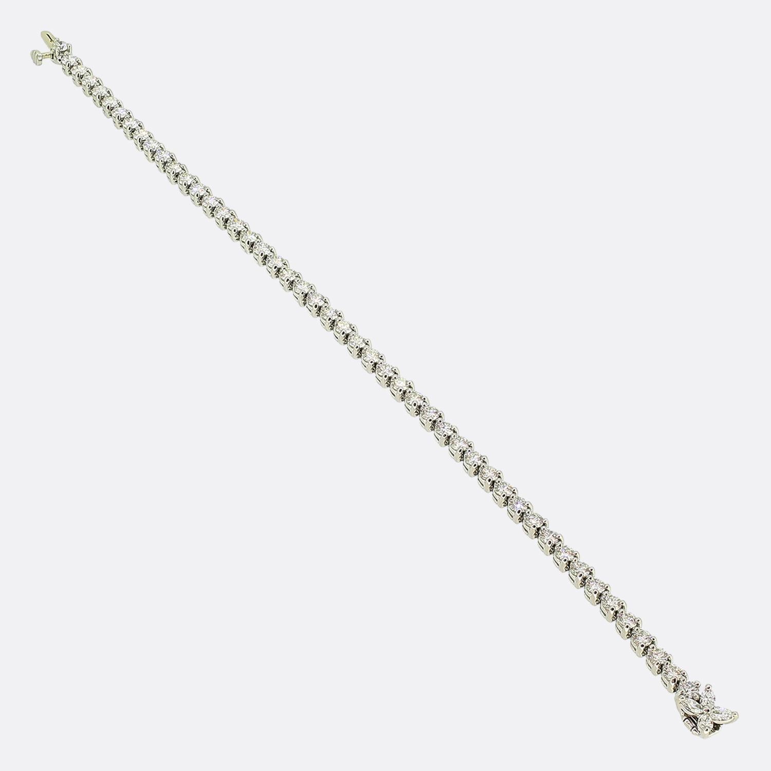 Tiffany & Co. 4.60 Carat Diamond Victoria Tennis Bracelet In Excellent Condition In London, GB