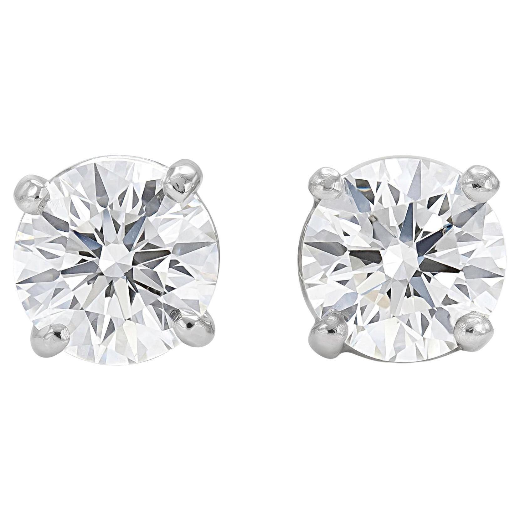 Tiffany & Co. 4.63 Carat Diamond Stud Earrings