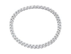 Tiffany & Co. 48 Carat Marquise Cluster Diamond Platinum Necklace