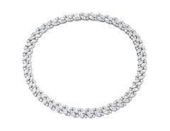 Tiffany & Co. 48 Carat Marquise Cluster Diamond Platinum Necklace