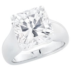 Tiffany & Co. 4.87 Carat Lucida Cut Diamond Engagement Ring
