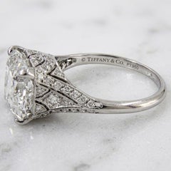 Tiffany & Co. 5 Carat Legacy Cushion Brilliant Cut Diamond Engagement Ring