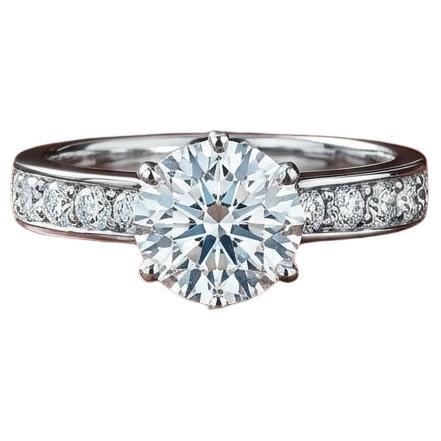 Tiffany 
Co. 5 Ct. Anello con diamante incastonato a canale