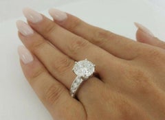 Tiffany & Co. 5 Ct. Round Brilliant Diamond Platinum Engagement Ring