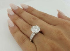Tiffany & Co. 5 Ct. Runder Brillant Diamant Platin Verlobungsring