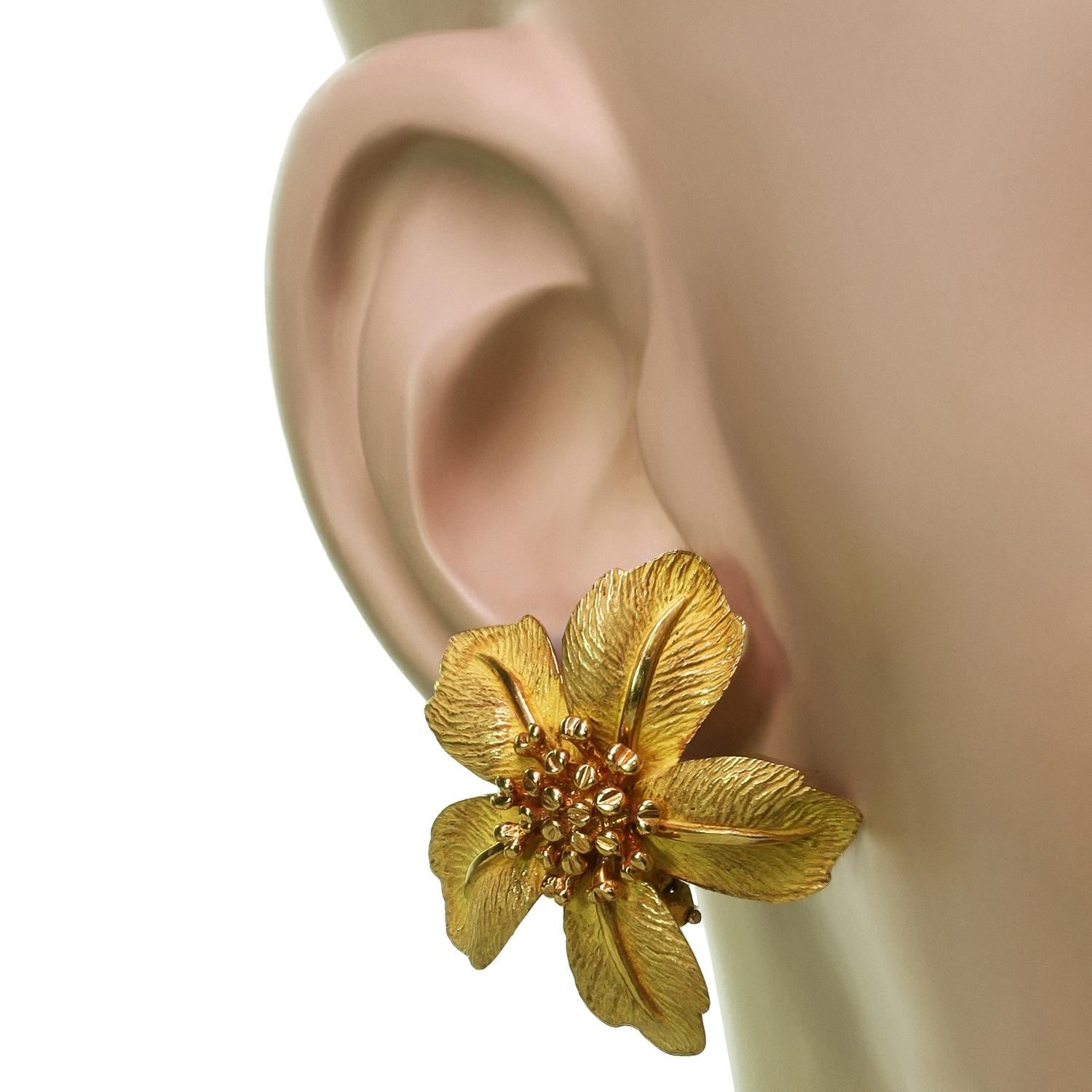 tiffany flower earring