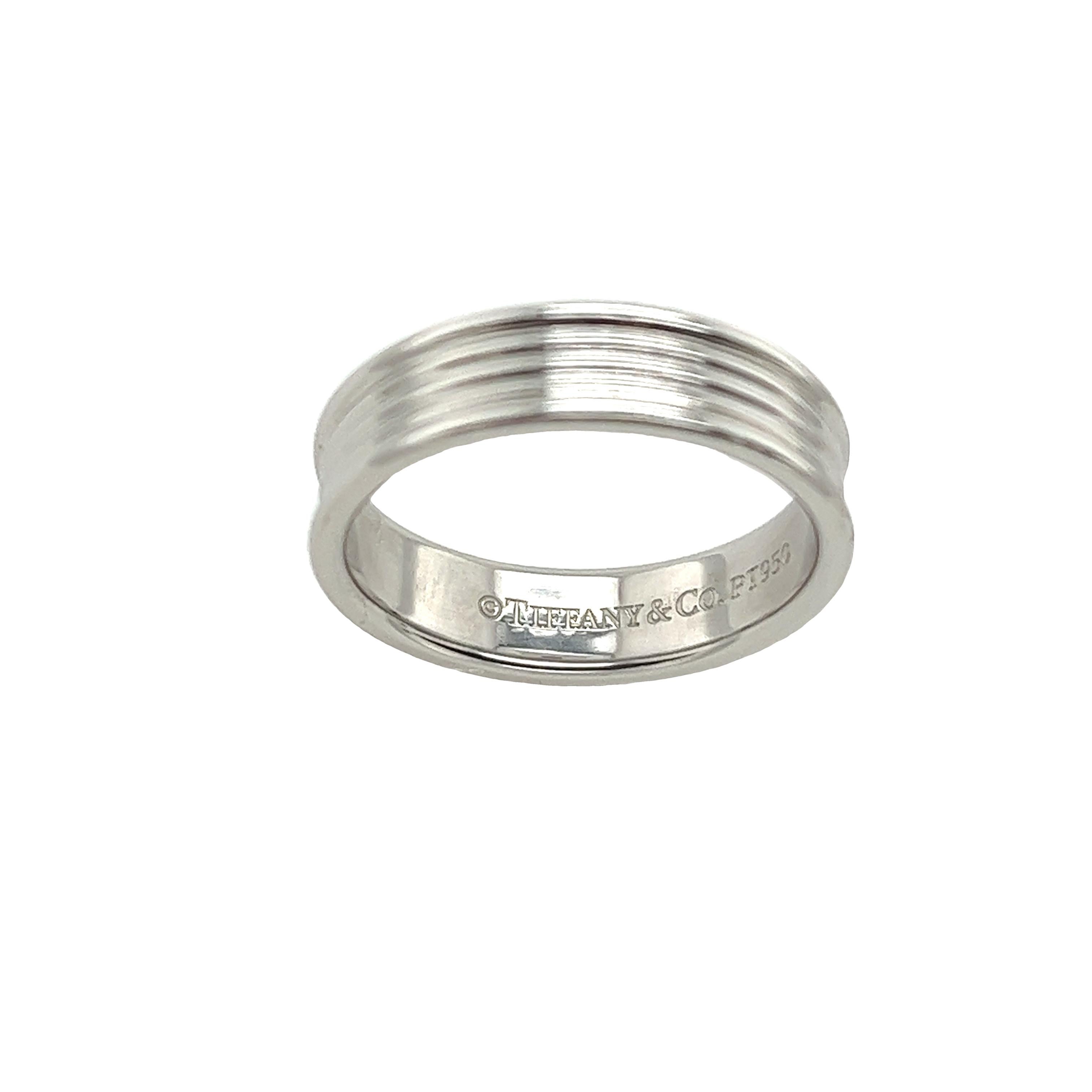 Tiffany & Co. 5 Row Band ring in Platinum For Sale 1