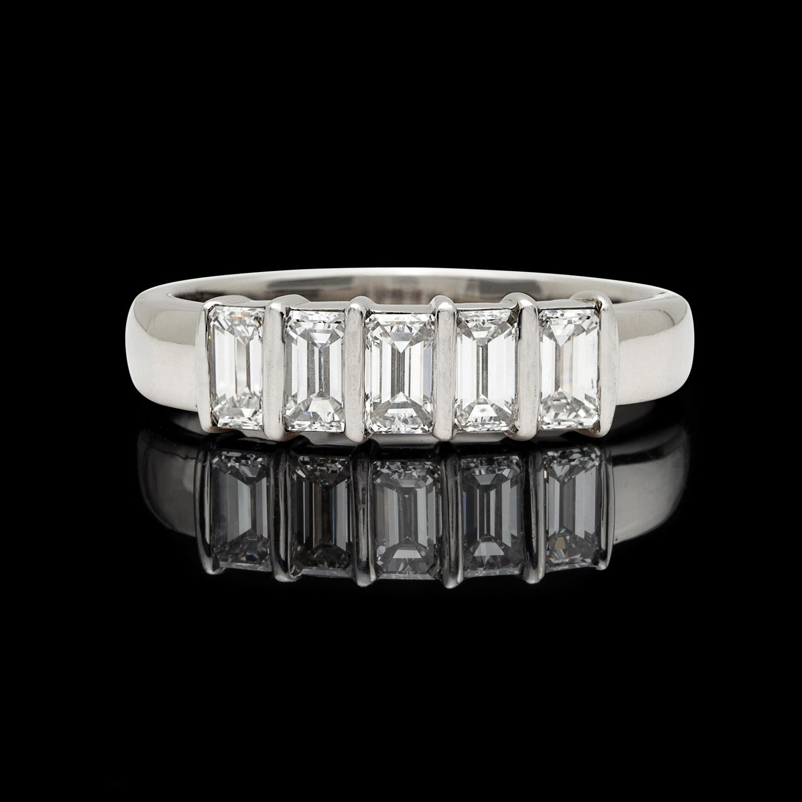 tiffany 5 stone diamond ring