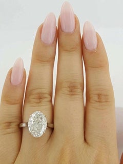Tiffany & Co. 5.01 Carat Oval Diamond Engagement Ring