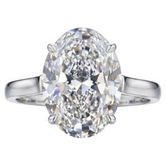 Tiffany & Co. 5.01 Carat Oval Diamond Engagement Ring