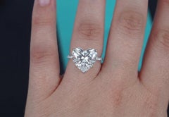 Tiffany & Co. 5.03 Carat Heart-Shaped Diamond Engagement Ring in Platinum