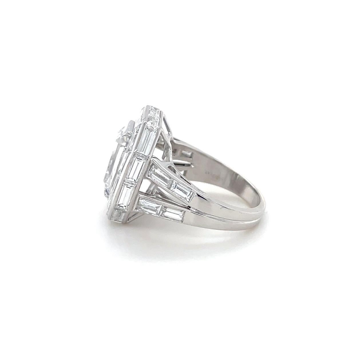 Modern Tiffany & Co., 5.06 Carats Diamond Engagement Ring For Sale